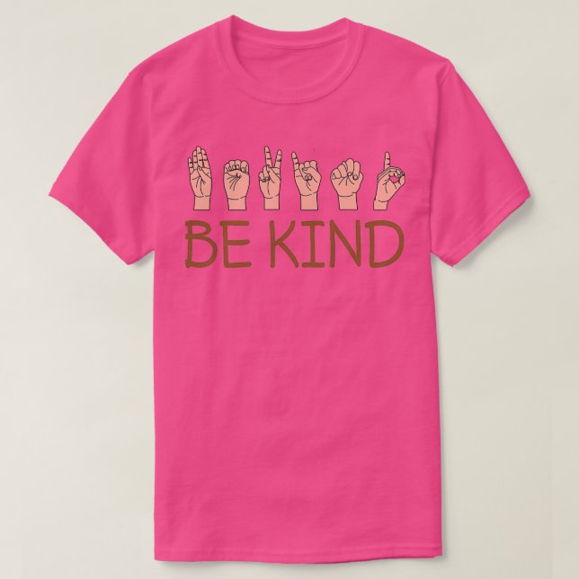 ASL-tolkningstyp för amerikanska teckenspråk T Shirt (Design framsida)