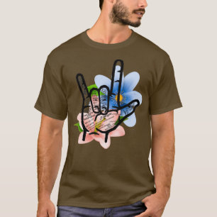 ASL undertecknar i Kärlek på 40 olika språk T Shirt