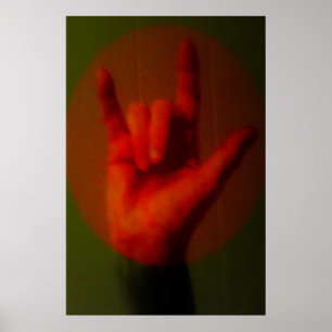 ASL undertecknar mig älskar dig Poster