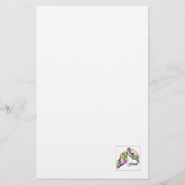 Asl-vänner Brevpapper (Framsida)