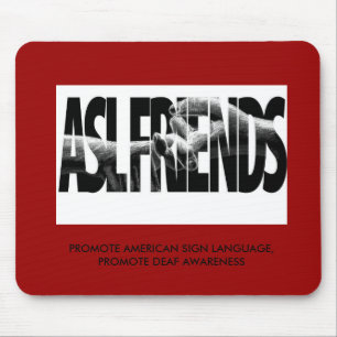 ASL-VÄNNER MOUSEPAD MUSMATTA