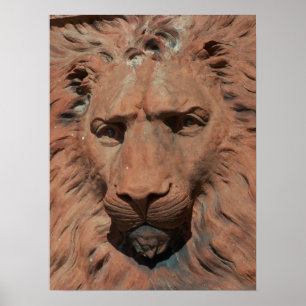 Aslan Lejon Carved Stone relief St Augustine Photo Poster