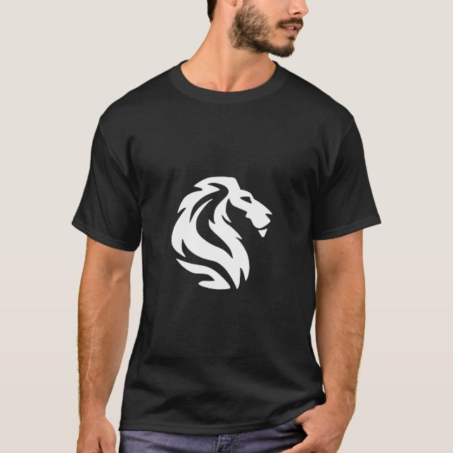 Aslan lejona kung, halva ansikte t shirt (Framsida)