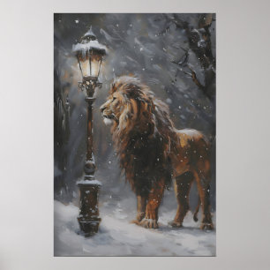 Aslan Lykt Narnia Konstaffisch, Lejon Utskrift Poster