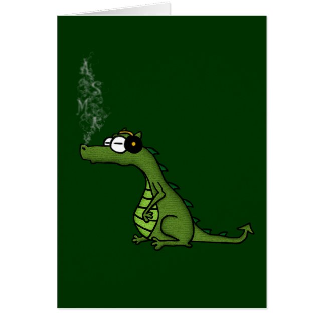 ASMR. Dragon Hälsningskort (Framsidan)