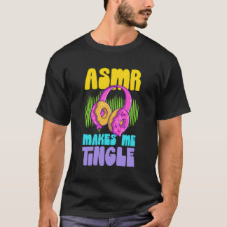 Asmr gör att jag får en tingle Retro Donut-hörlura T Shirt