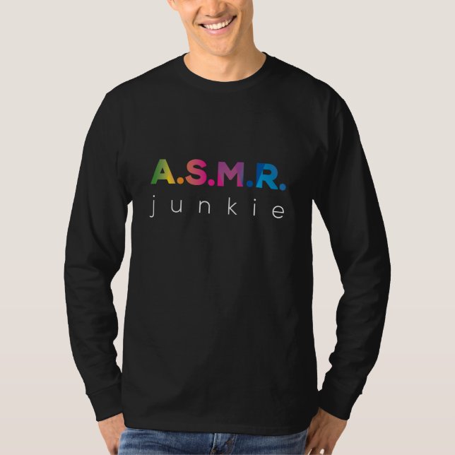 ASMR. Junkie Black Edition T-shirt (Framsida)