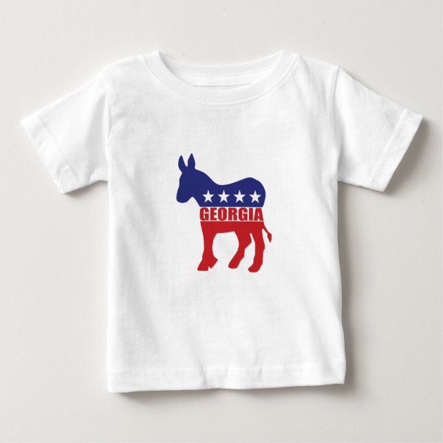 Åsna demokrat från Georgia T Shirt (Framsida)