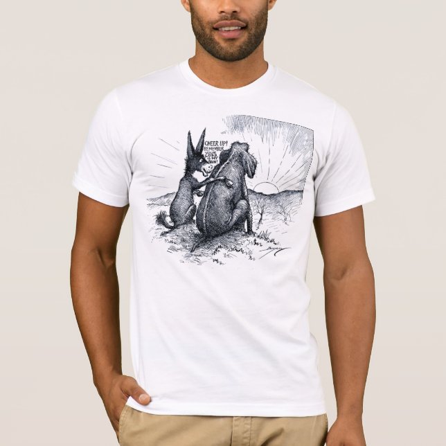 Åsna/elefant - din förlust är min affärsvinst tee shirt (Framsida)