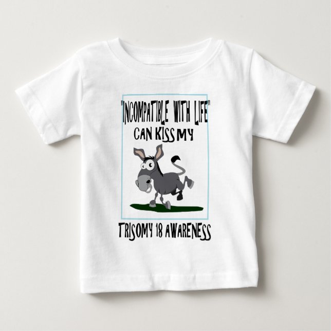 Åsna för Trisomy 18 T Shirt (Framsida)