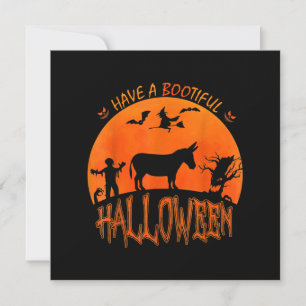 Åsna - Glad Halloween  Rolig läskig kostympresent Julkort