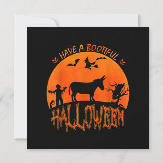 Åsna - Glad Halloween| Rolig läskig kostympresent Julkort