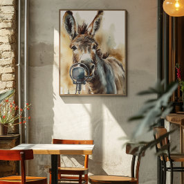 Åsna Musikfabrik Sjungande Konsttryck Poster