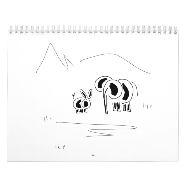 åsna- och elefantkalender kalender (Omslag)