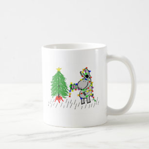 åsna- och julljus kaffemugg