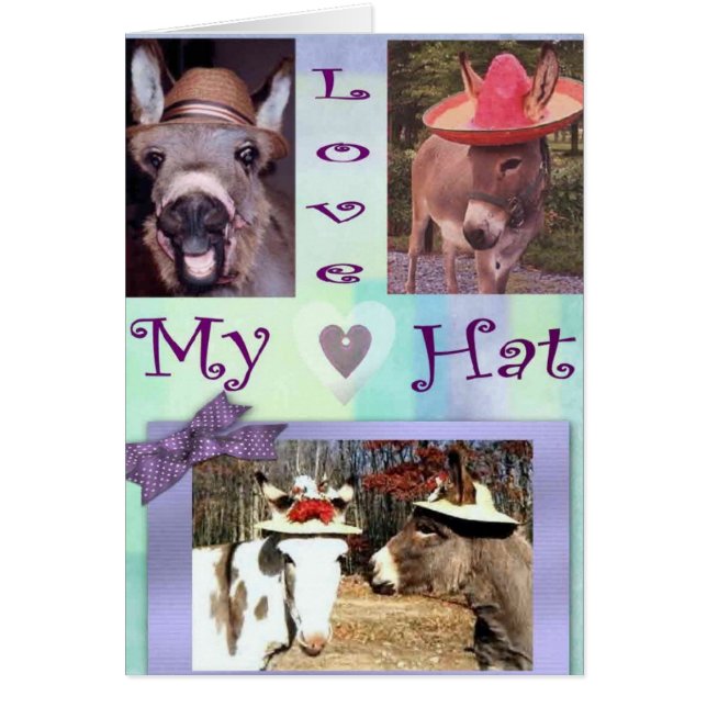 Åsnahattar Hälsningskort (Framsidan)