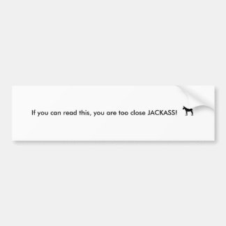 åsnasilhouette, om du kan läsa denna, dig ar… bildekal