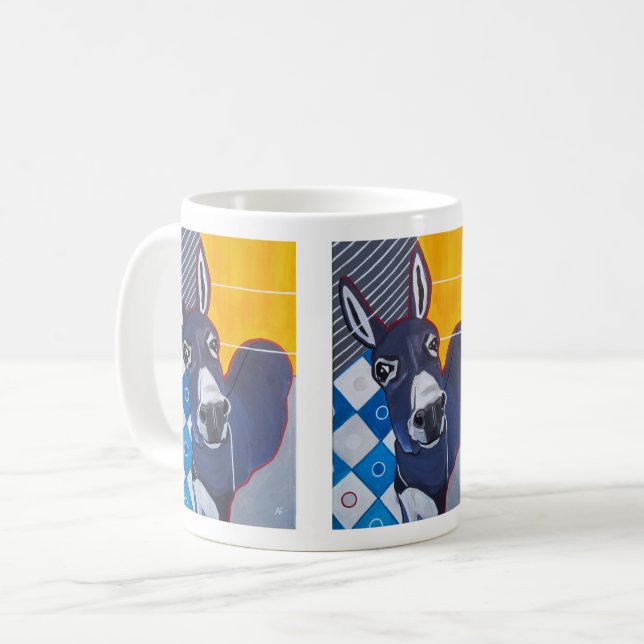Åsnesknuff-målning av Alfred Fox Kaffemugg (Framsida vänster)