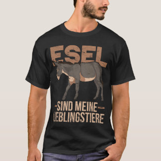 Åsnor är mina favoritdjur lantbruk djur åsna t shirt