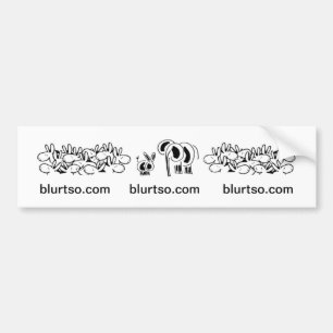 åsnor och elefant på blurtso.com bildekal