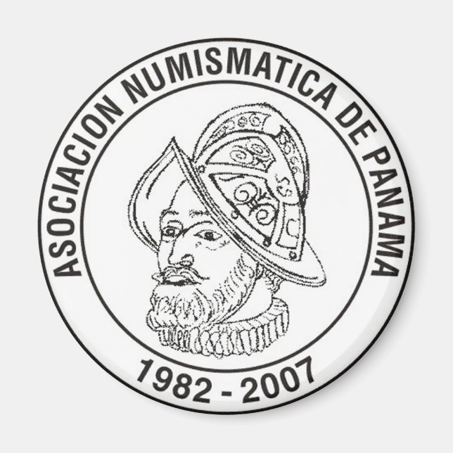 Asociación Numismática De Panamá imán Magnet (Framsidan)