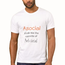 Asocial är inte antisocial - Introvert Slogan