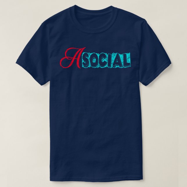 Asociala 1 t shirt (Design framsida)