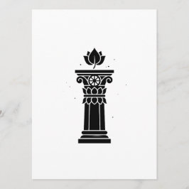 Asoka-pelare Symbol Konst - Forntida Historisk Kul Meny