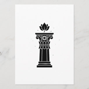Asoka-pelare Symbol Konst - Forntida Historisk Kul Meny