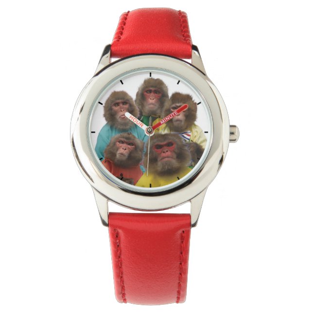 Asomonkey children's watches. Asomonkey子供用 Armbandsur (Framsida)
