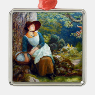 Asov i Skogen (av Arthur Hughes) Julgransprydnad Metall