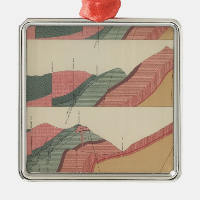 Asp- berglakan 2 julgransprydnad metall (Framsidan)