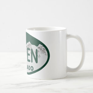 Asp- Colorado registreringsskylt Kaffemugg
