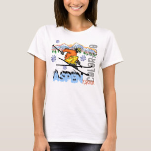 Asp- Colorado skidar höjdutslagsplatsen T-shirt