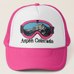 Asp- hatt för Colorado rosa snögoggle Truckerkeps