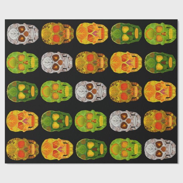 Asp- lövdöskallar presentpapper (Platt)