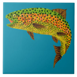 Asp- lövregnbågeforell 1 kakelplatta