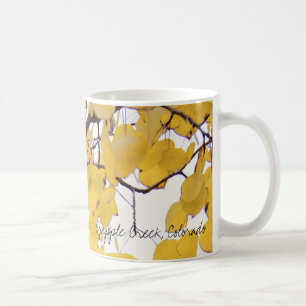 Asp- lövverk, krymplingbäck, Colorado Kaffemugg