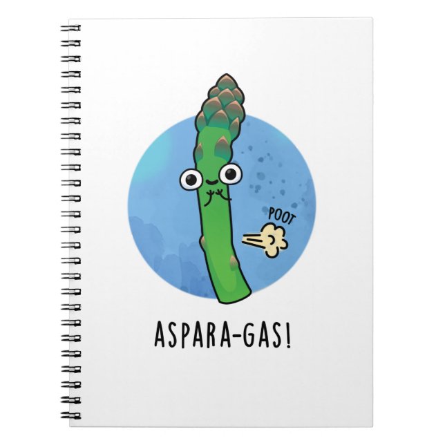 Aspara-gus Rolig Asparagus Grönsak Puns Anteckningsbok (Framsidan)
