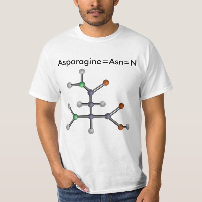 Asparagine (amino syra) t shirt (Framsida)