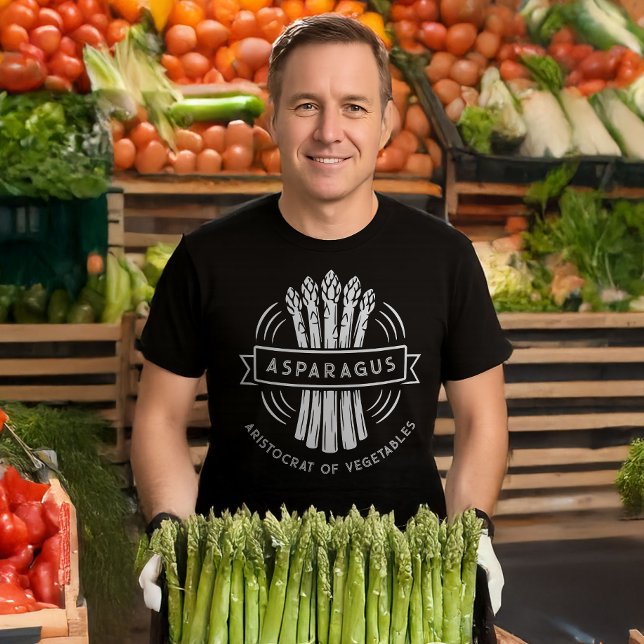 Asparagus Anpassningsbar Text Retro Farmers Market T Shirt (Skapare uppladdad)
