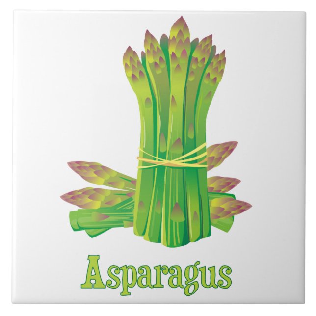 Asparagus Decorative Kitchen Tile Kakelplatta (Framsidan)