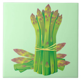 Asparagus Decorative Kitchen Tile Kakelplatta
