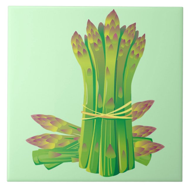 Asparagus Decorative Kitchen Tile Kakelplatta (Framsidan)