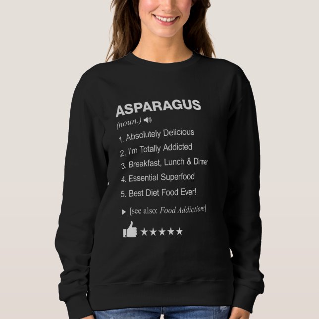 Asparagus definition betyder lustig t shirt (Framsida)