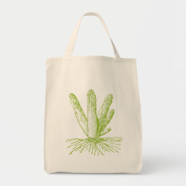 Asparagus Organic Livsmedel Tote Tygkasse (Framsidan)