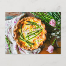 Asparagus Quiche med ost och Örter