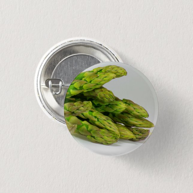 Asparagus Spear Tips Knapp (Framsida & baksida)