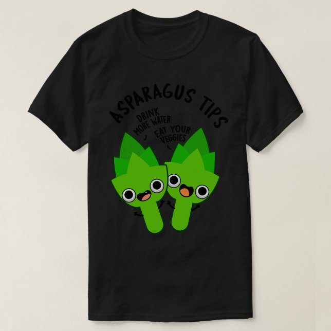 Asparagus Tips Funny Veggie Pun 1 T Shirt (Design framsida)