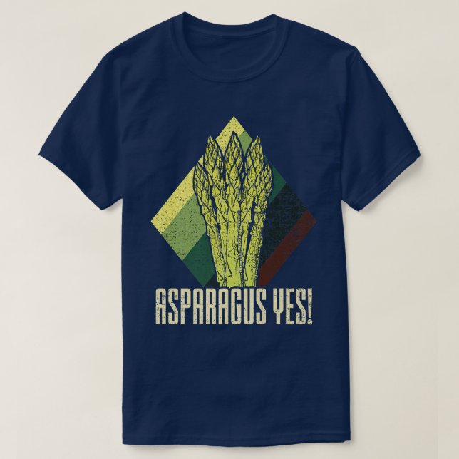 Asparagus Yes, FUNNY Vegetable Gardener Premium T- T Shirt (Design framsida)